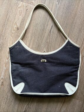Blue Denim Guess Shoulder Bag Purse